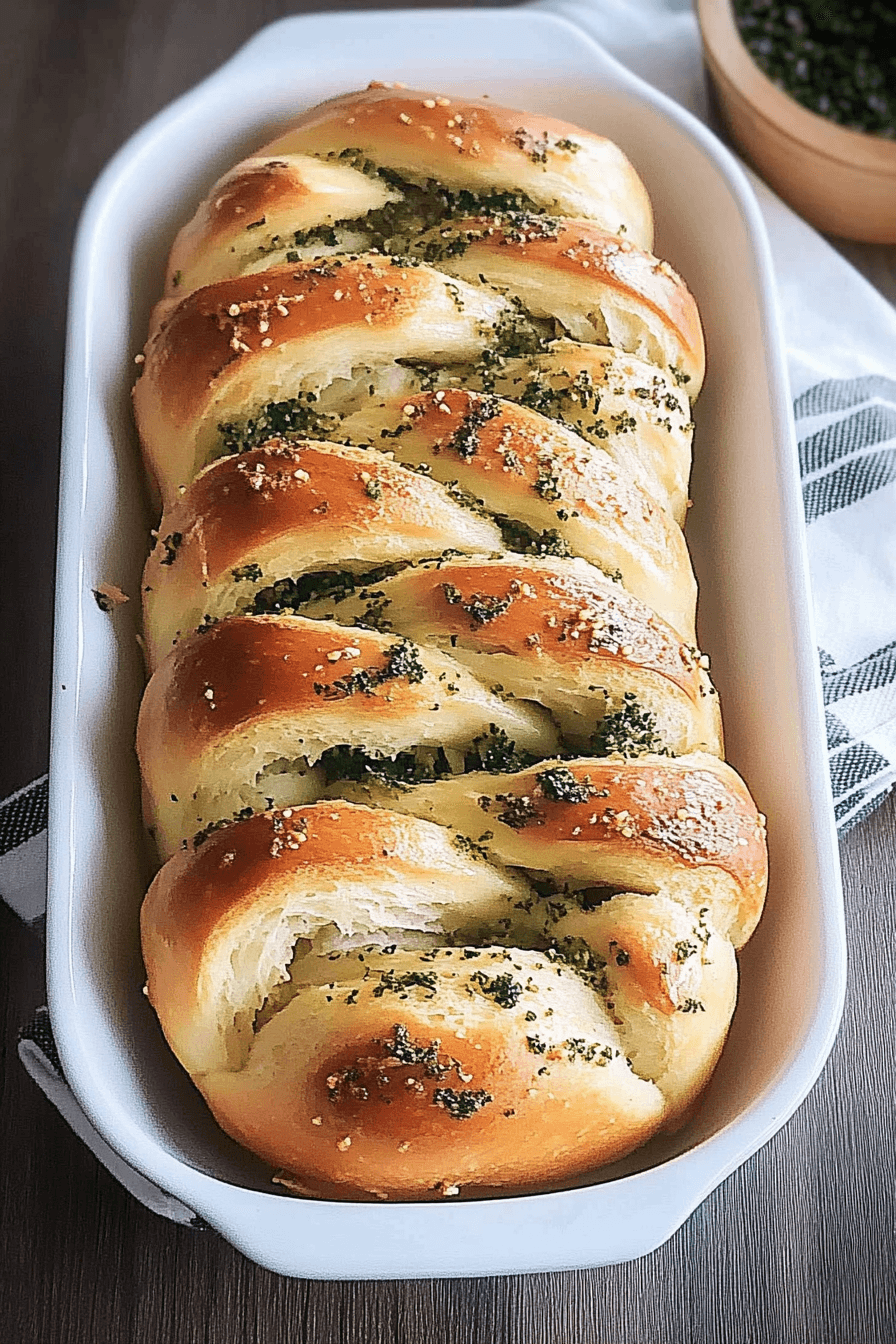 Braided Garlic Bread