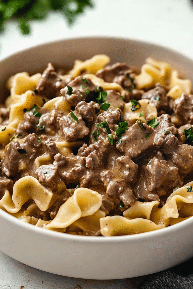 Beef Stroganoff With Egg Noodle2