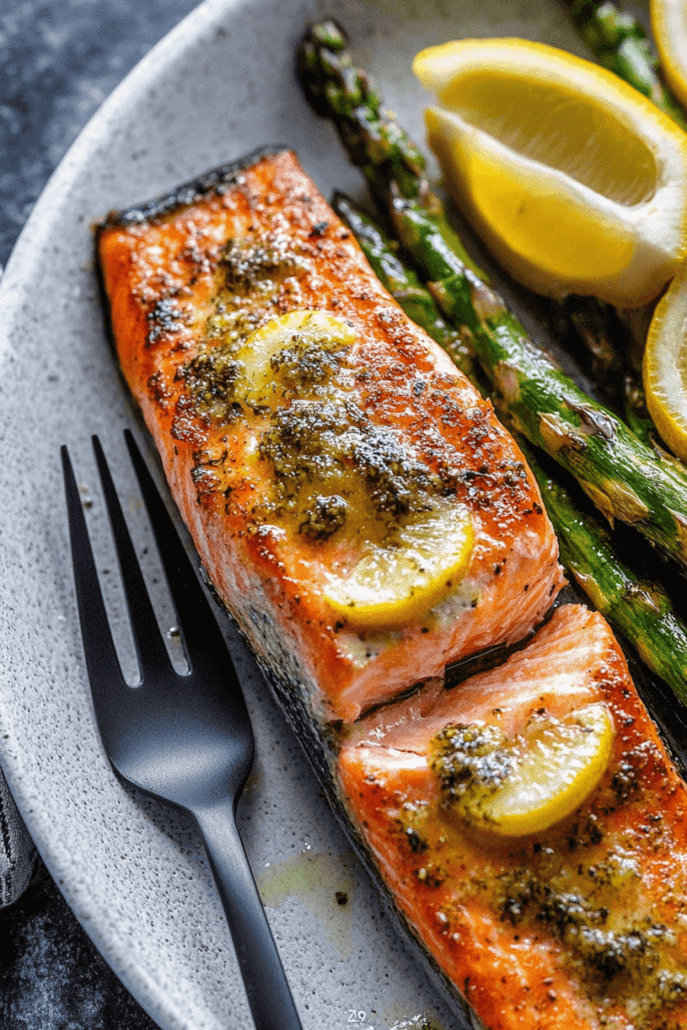 Lemon And Garlic Baked Salmon2