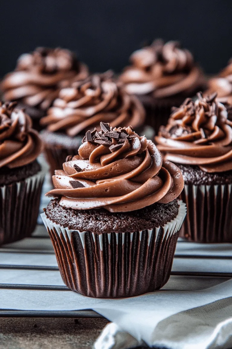 Moist Chocolate Cupcakes With Chocolate Buttercream Frosting2