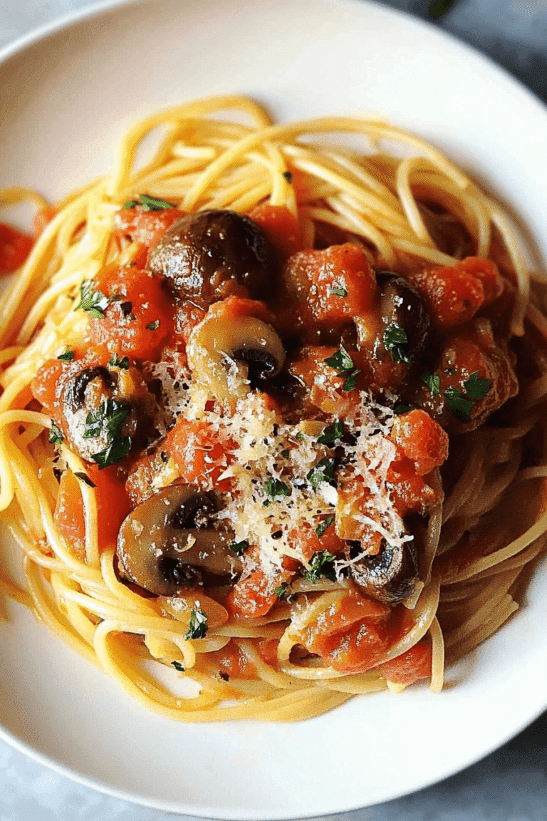 Tomato Mushroom Spaghetti2
