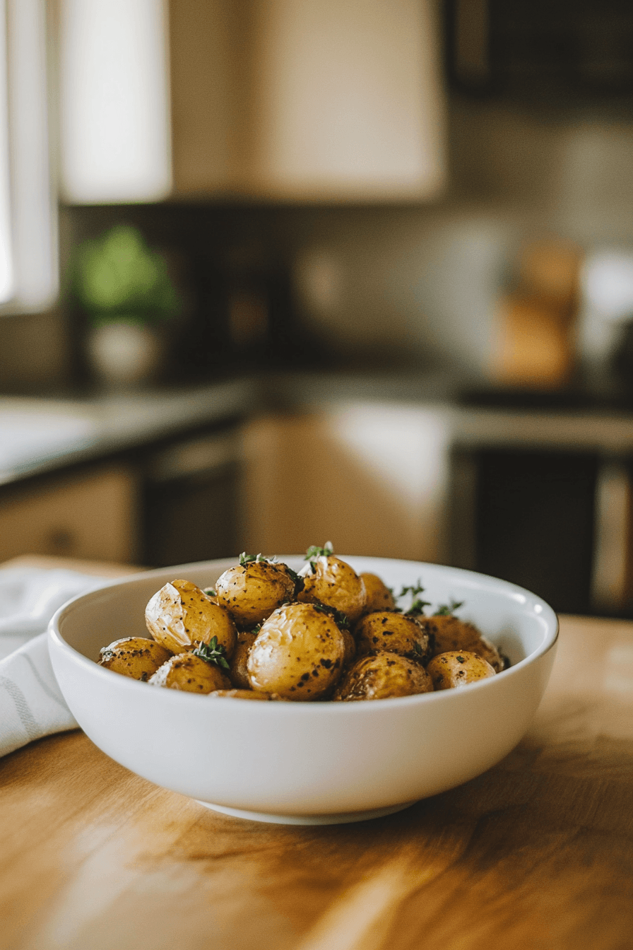 Air Fryer Roasted Baby Potatoes