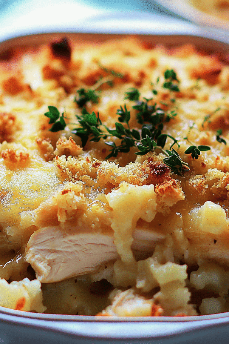 Baked Chicken And Stuffing Casserole 2.Png