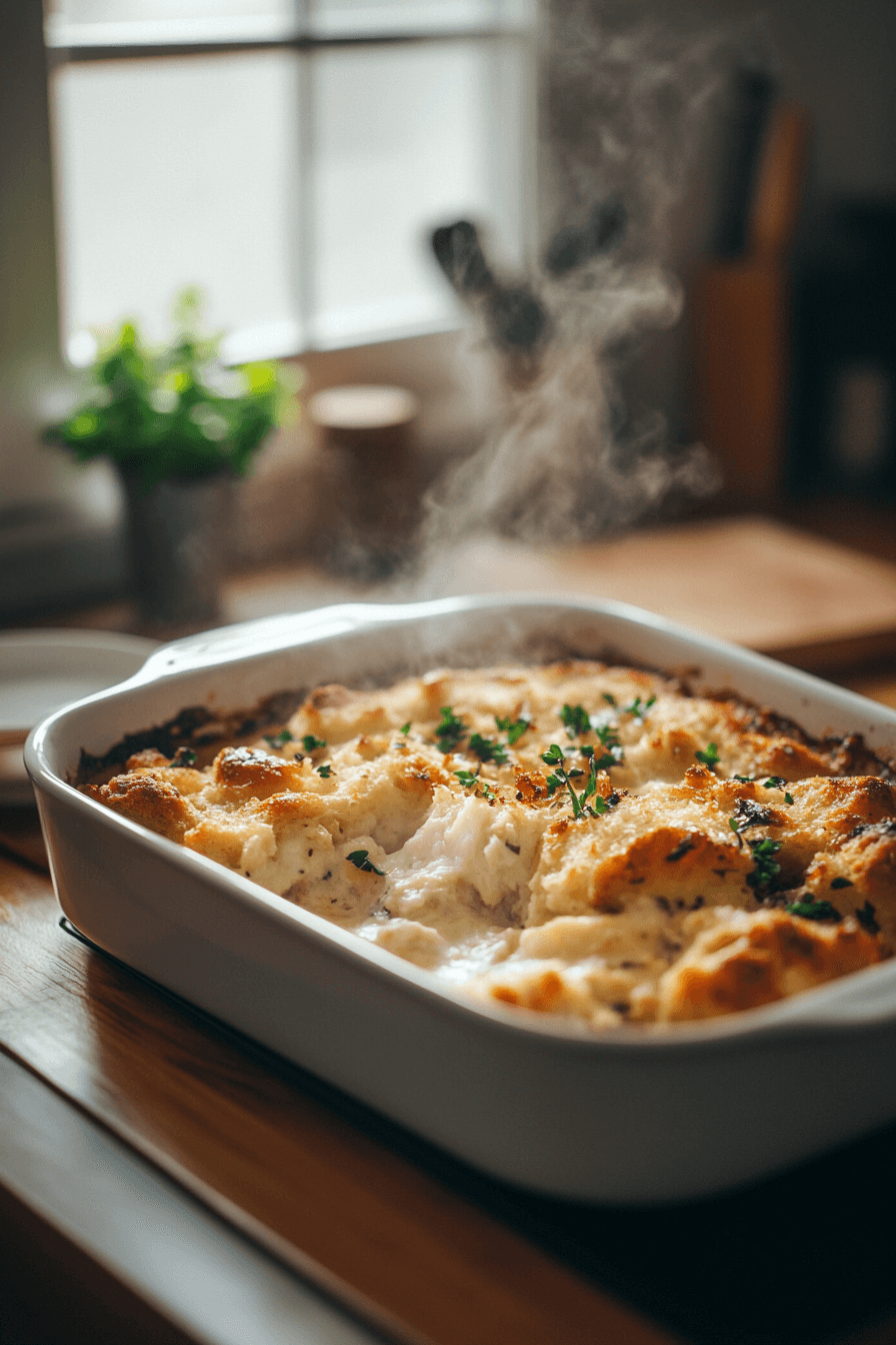 Baked Chicken And Stuffing Casserole