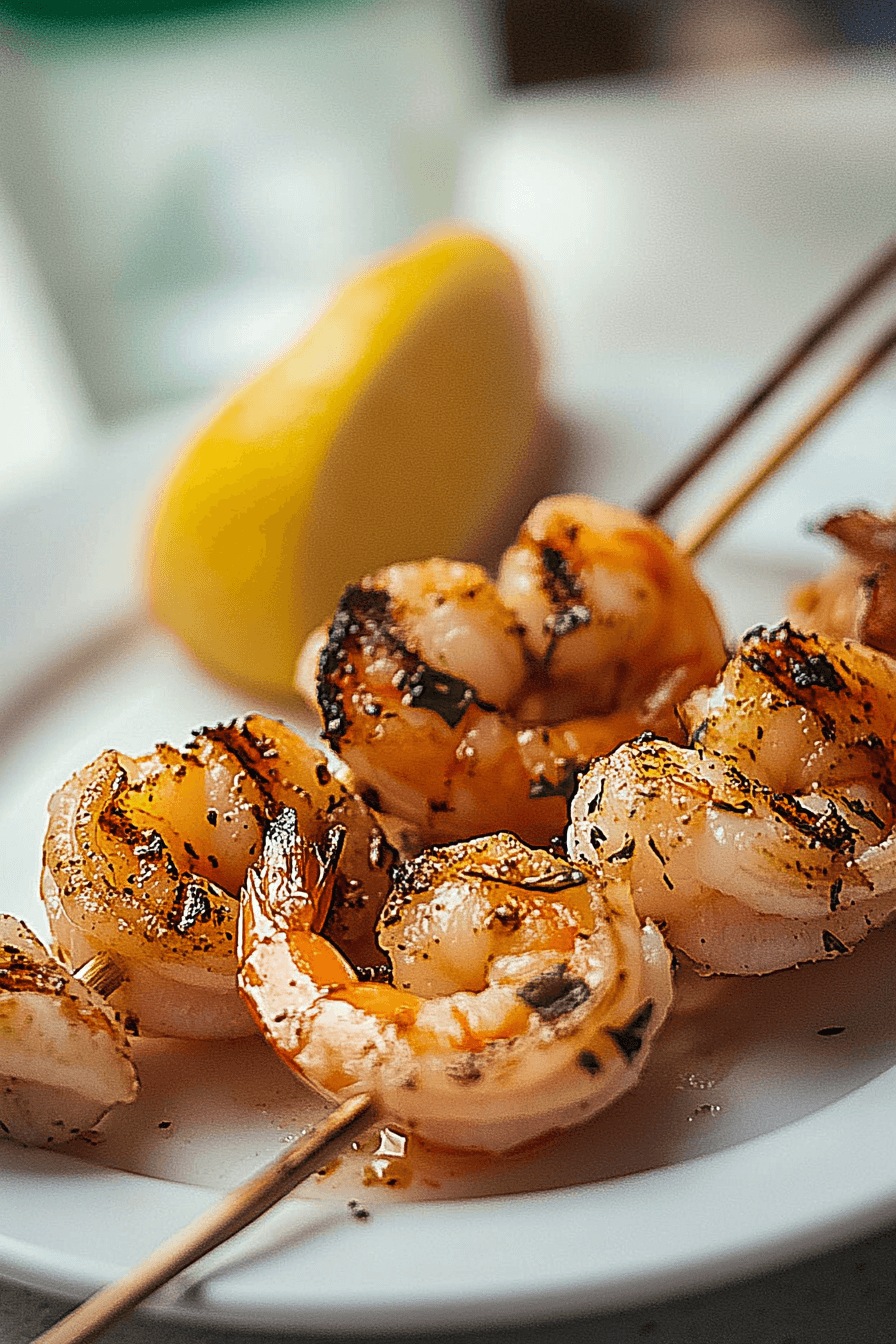 Bbq Grilled Shrimp Skewers
