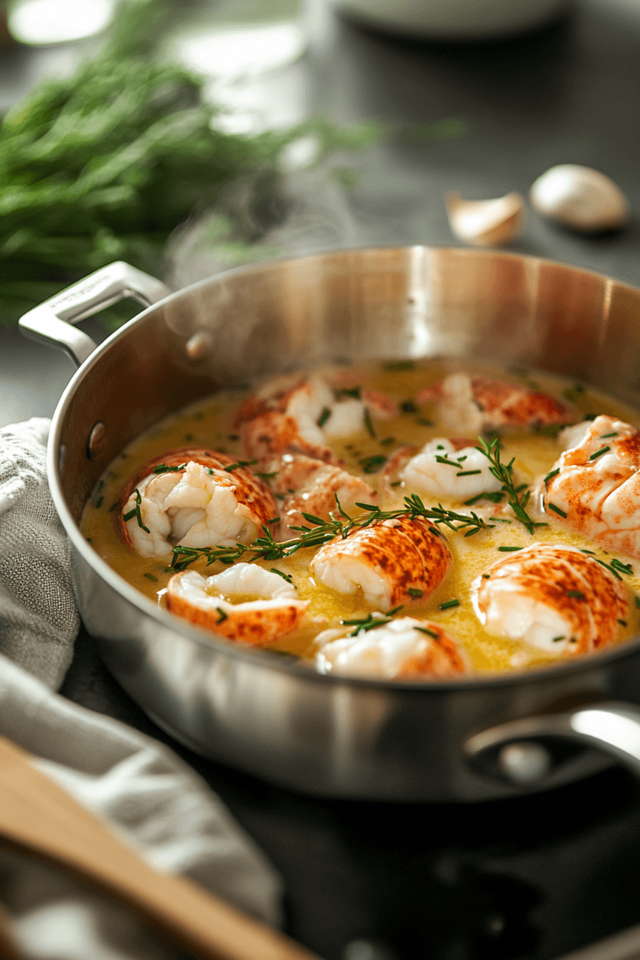 Butter Poached Lobster Tails