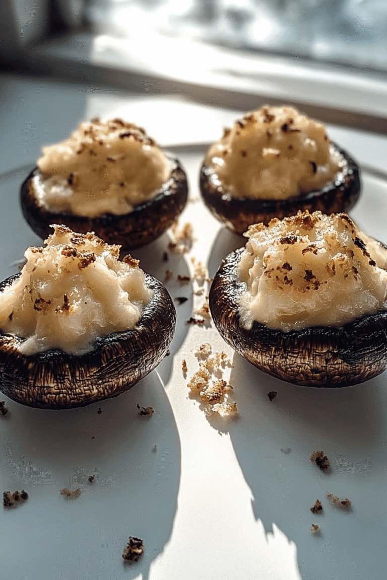 Cheese Stuffed Mushrooms Creamy Appetizer Recipe