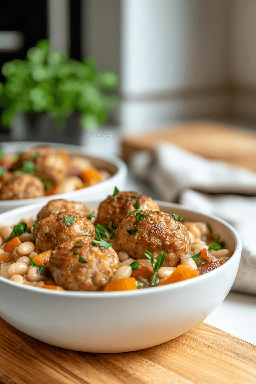 Chicken Meatball Cassoulet