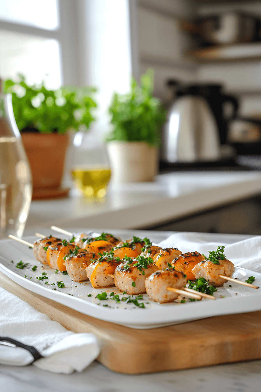 Chicken Sausage Skewers