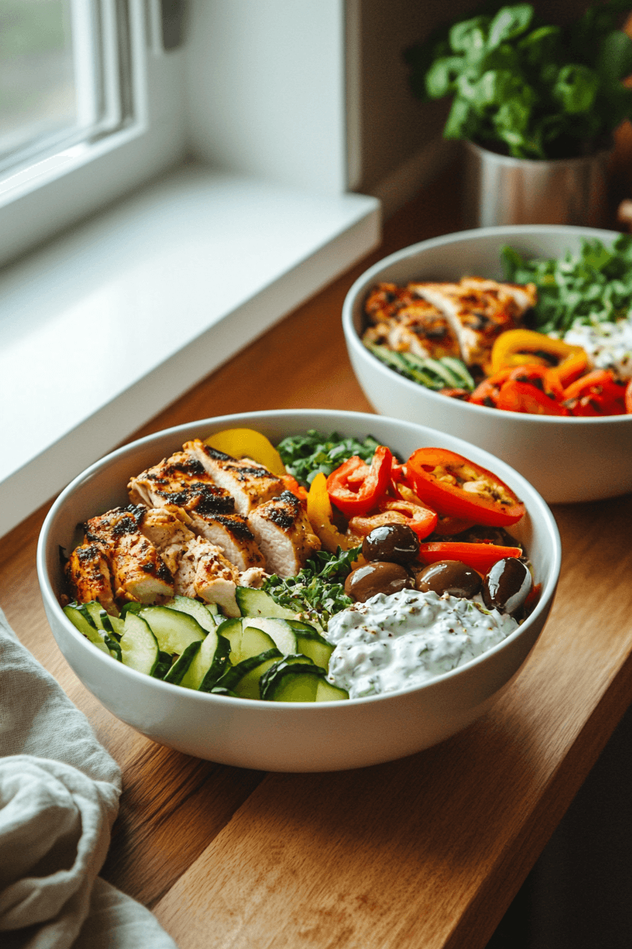 Greek Chicken Bowls