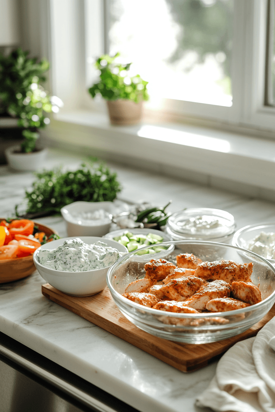 Greek Chicken Bowls