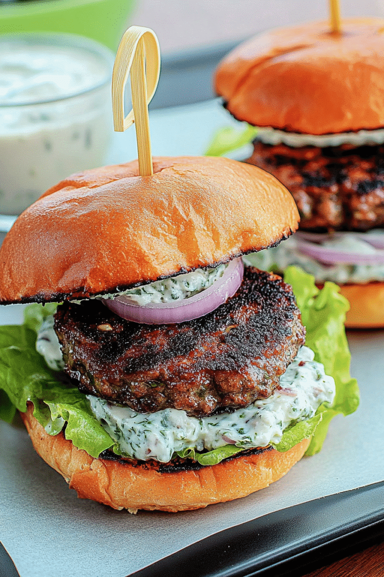 Greek Stuffed Feta Burgers With Tzatziki 2.Png