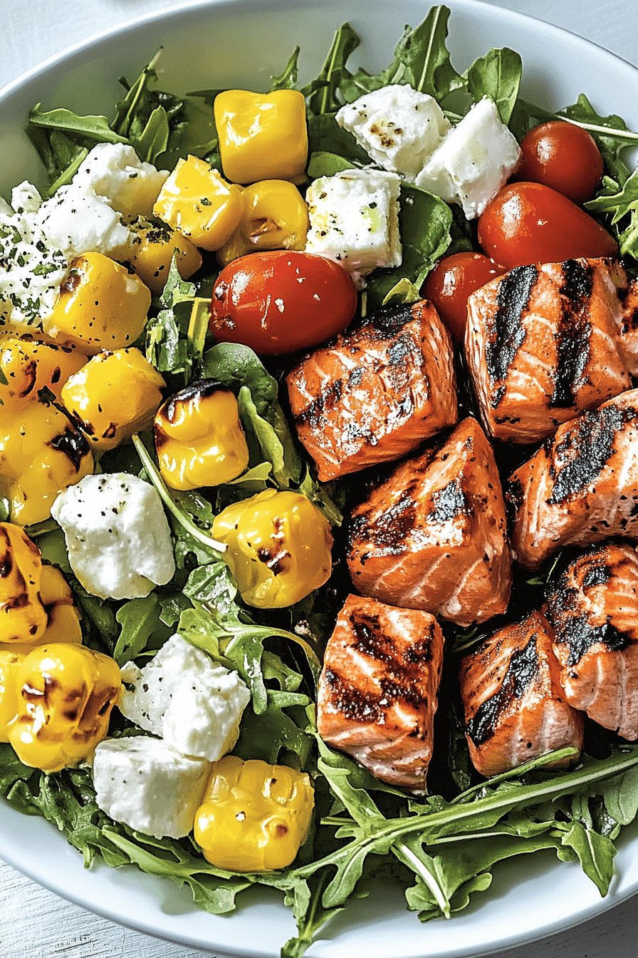 Grilled Salmon Cobb Salad