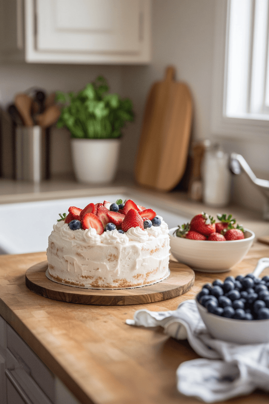 Festive Fourth Of July Angel Cake: Red, White, And Blue Delight In Every Bite 12 Patriotic Angel Food Cake