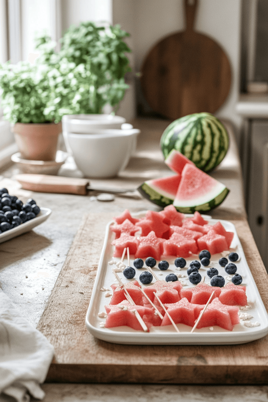 Star-Spangled Watermelon And Feta Appetizer: A Refreshing Fourth Of July Treat 12 Patriotic Watermelon Appetizer