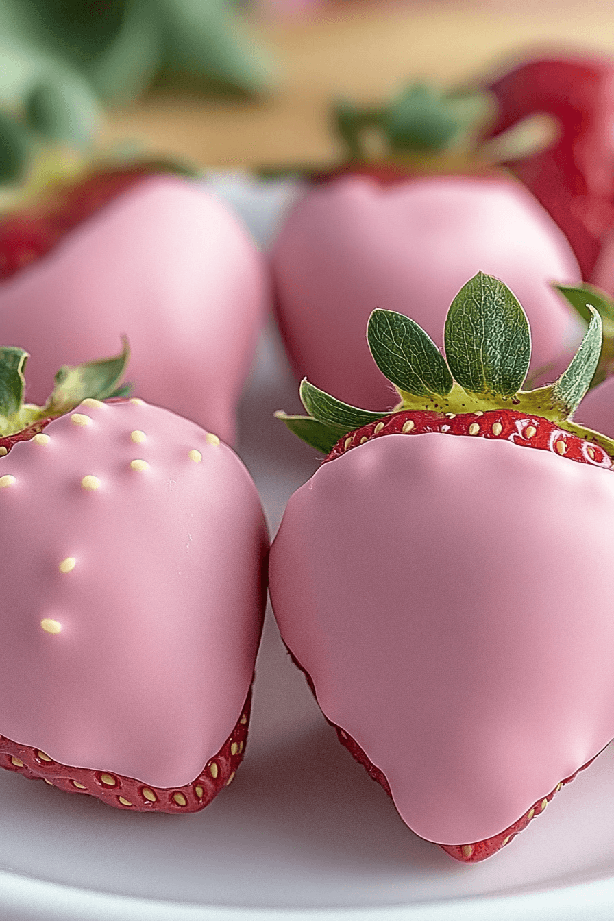 Pink Chocolate Strawberries &Amp; Delicious Salmon Cobb Salad: Two Unique Recipes You Must Try 13 Pink Chocolate Covered Strawberries