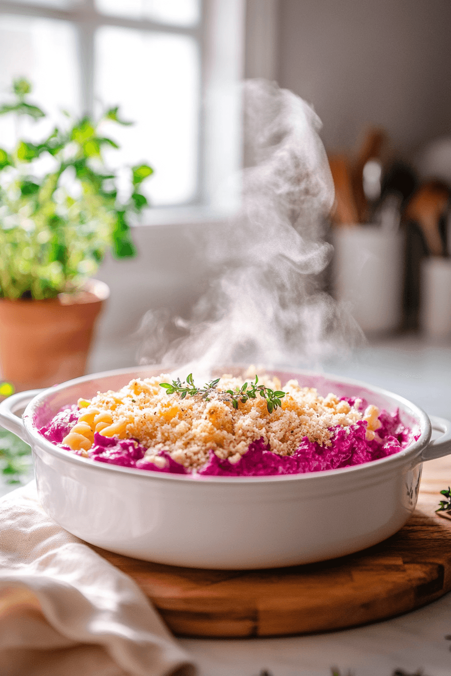 Pink Mac And Cheese