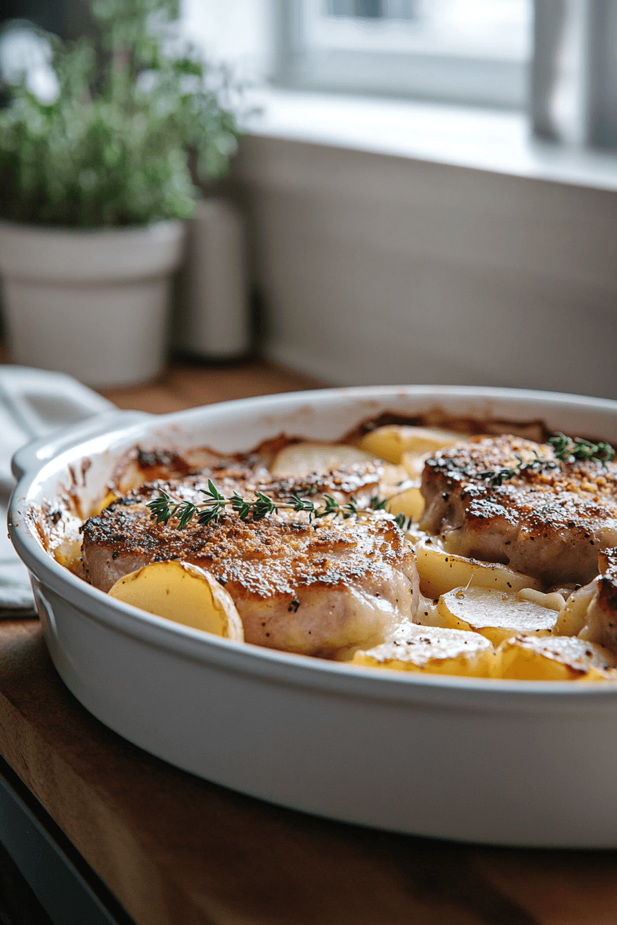 Pork Chop Potato Casserole Recipe