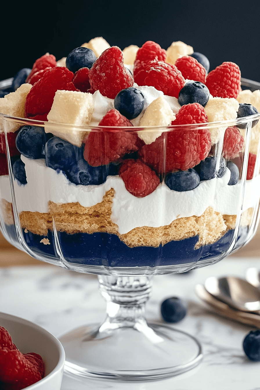 Patriotic Berry Trifle: A Festive Red, White, And Blue Dessert Recipe 13 Red White And Blue Trifle