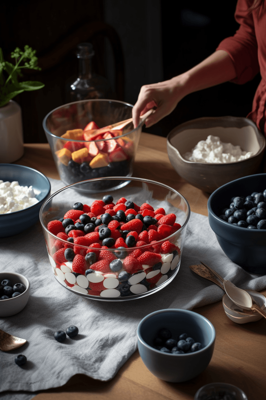 Patriotic Berry Trifle: A Festive Red, White, And Blue Dessert Recipe 12 Red White And Blue Trifle