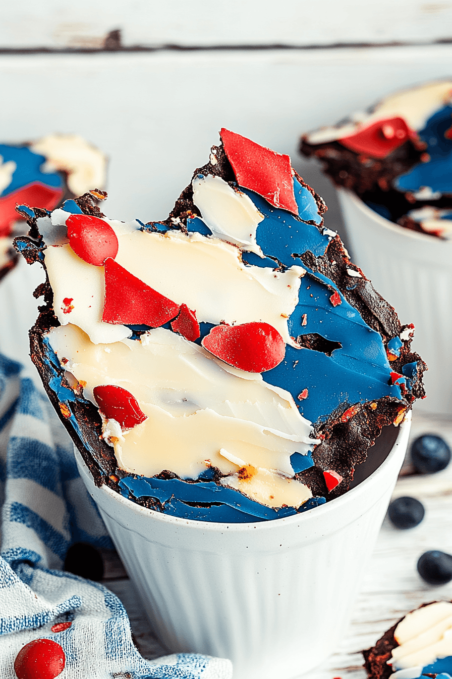 Red White Blue Bark