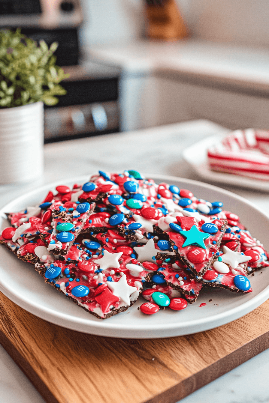 Red White Blue Bark