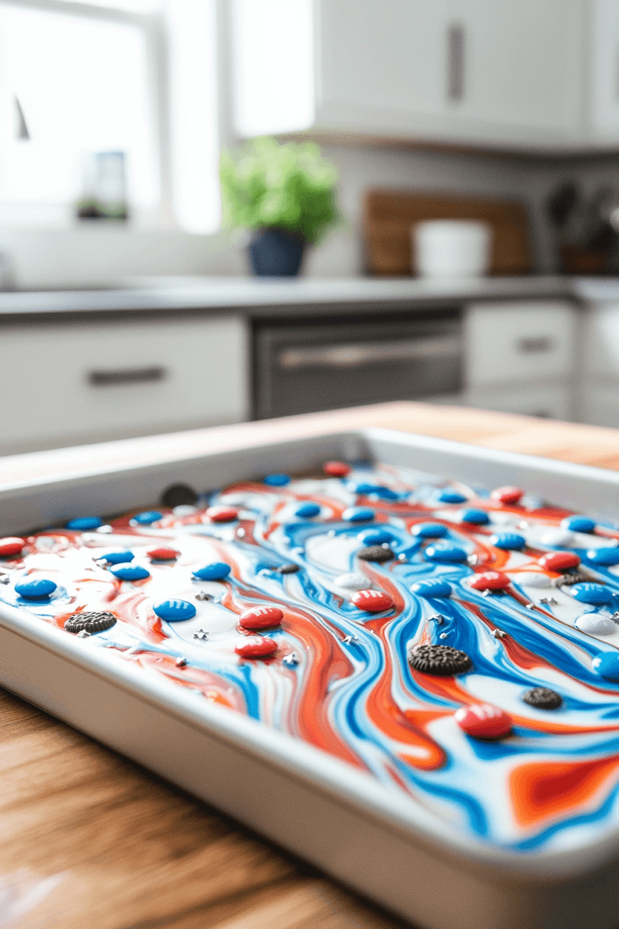 Red White Blue Bark