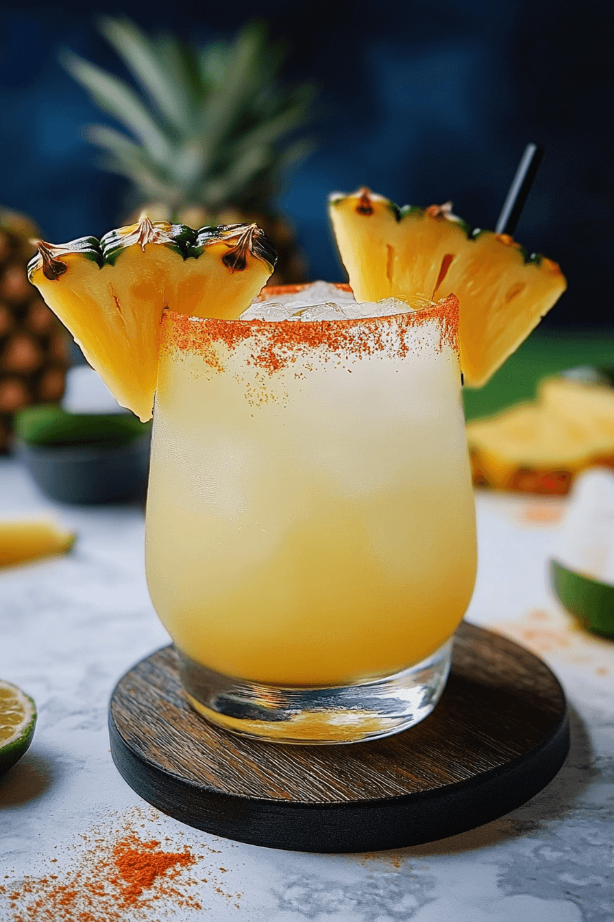 Spicy Smoked Pineapple Margarita