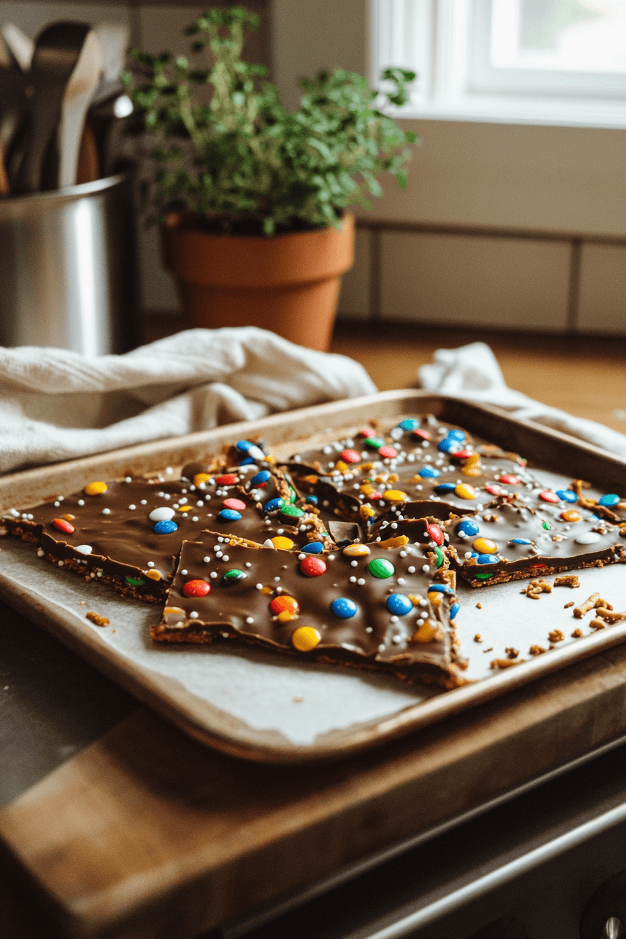 Decadent Valentine'S Chocolate Pretzel Bark With M&Amp;Ms For Your Sweetheart Celebration 11 Valentines Day Pretzel Bark