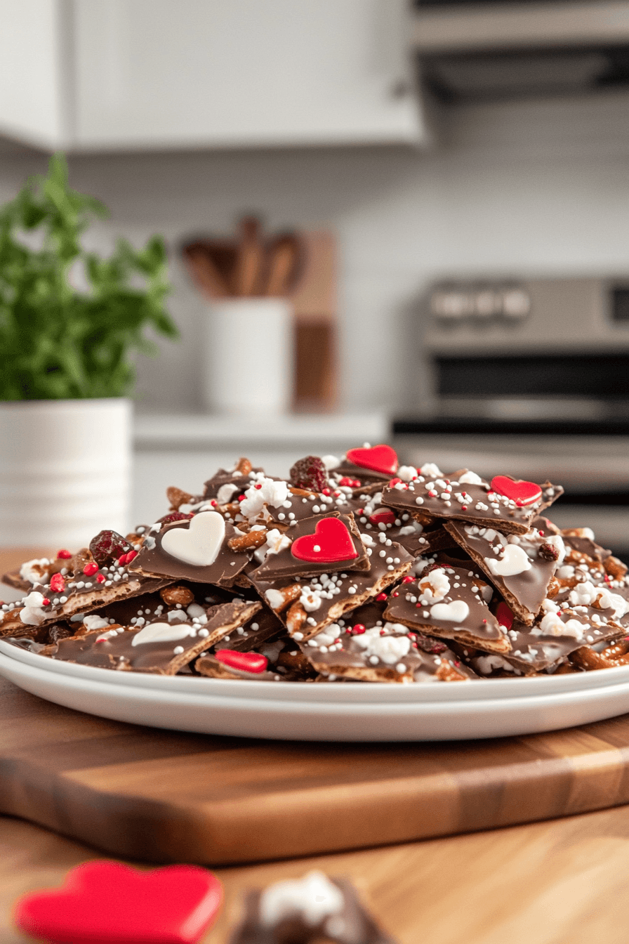 Decadent Valentine'S Chocolate Pretzel Bark With M&Amp;Ms For Your Sweetheart Celebration 12 Valentines Day Pretzel Bark