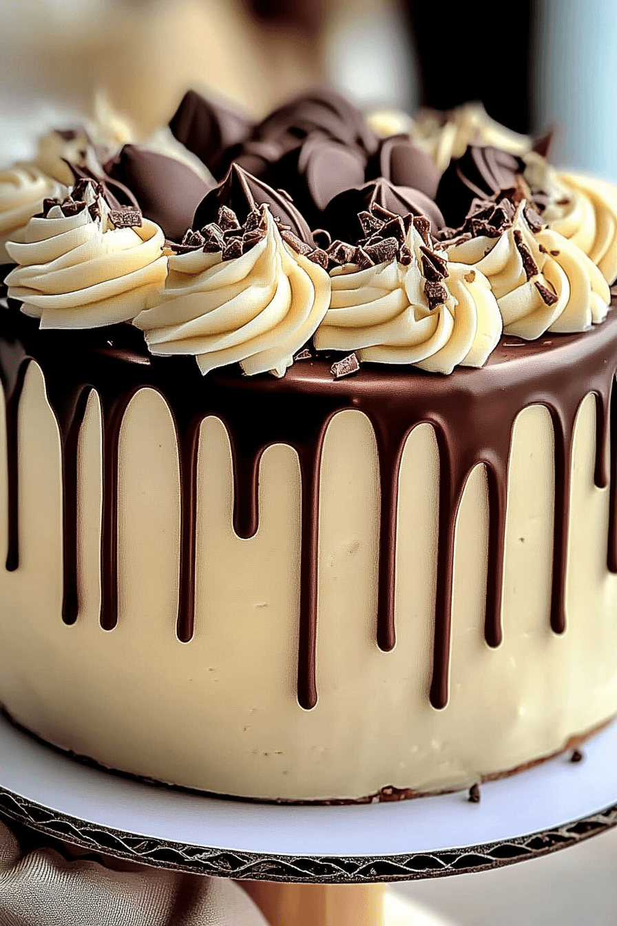 White Chocolate Drip Cake