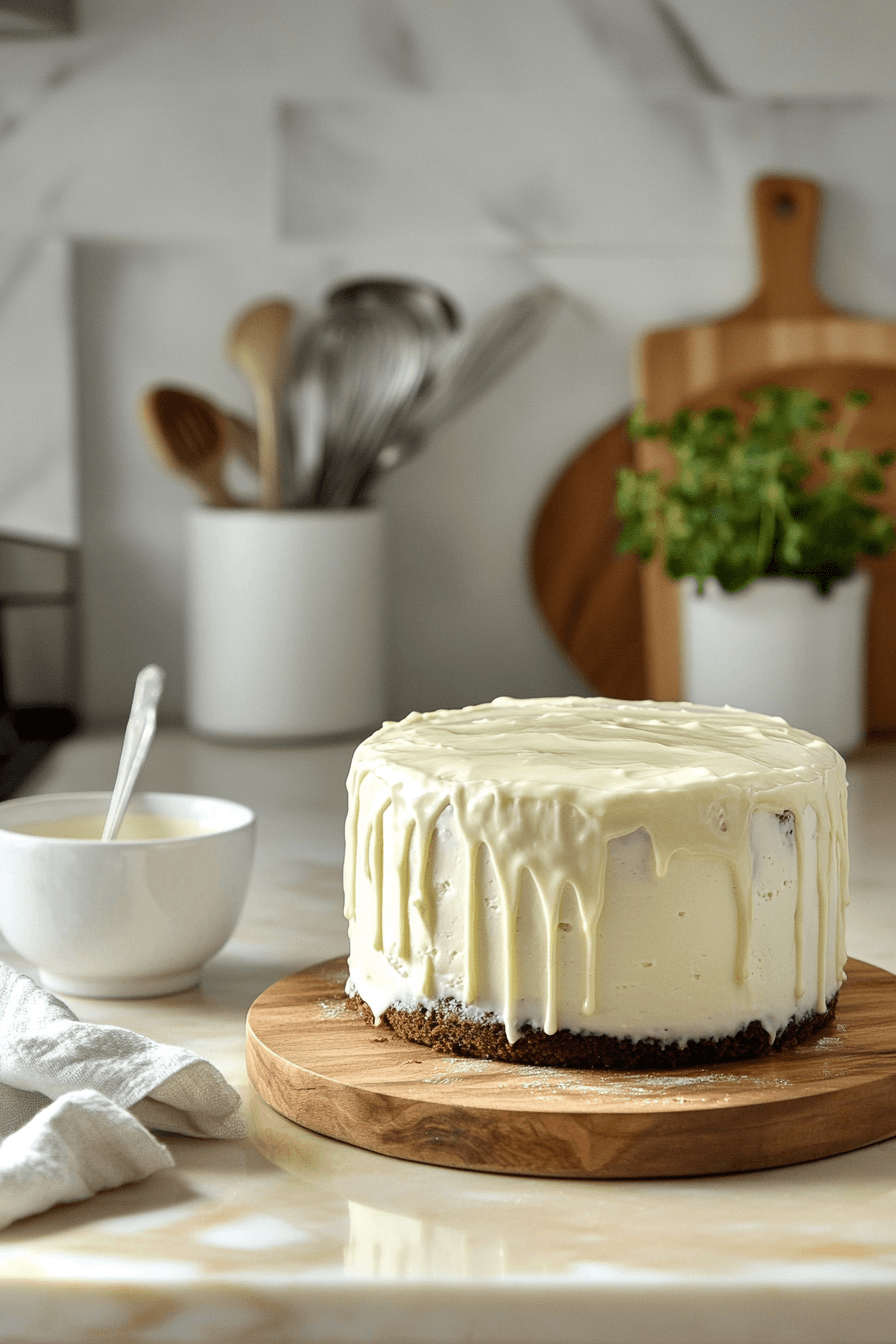 White Chocolate Drip Cake
