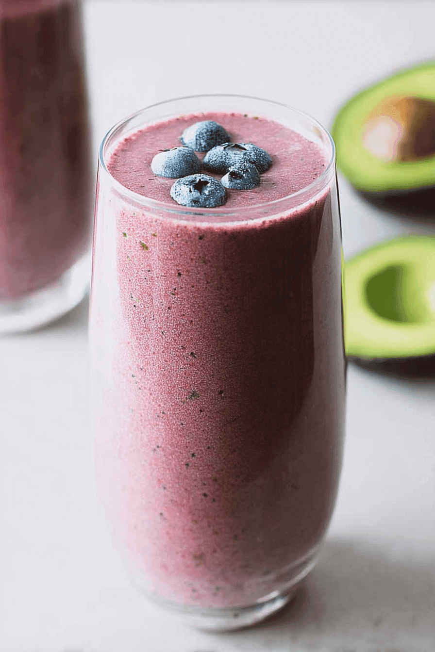 Avocado Blueberry Smoothie