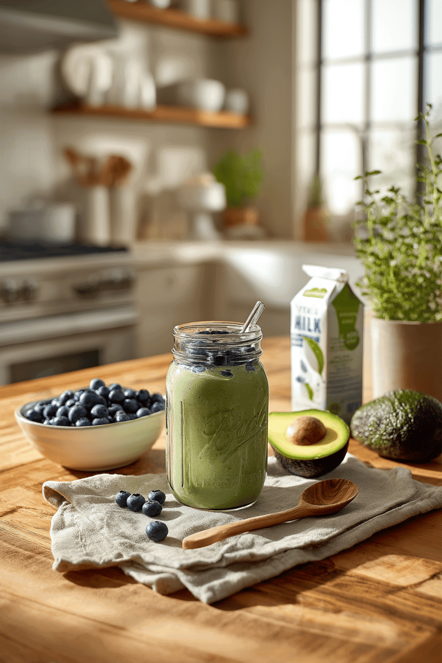 Avocado Blueberry Smoothie