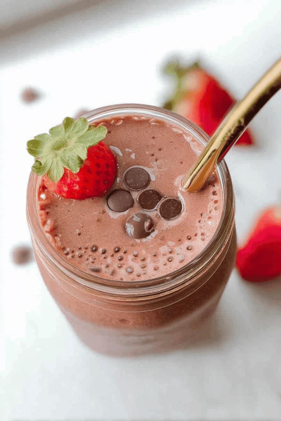 Chocolate Strawberry Smoothie