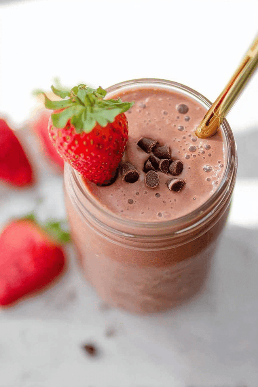 Chocolate Strawberry Smoothie