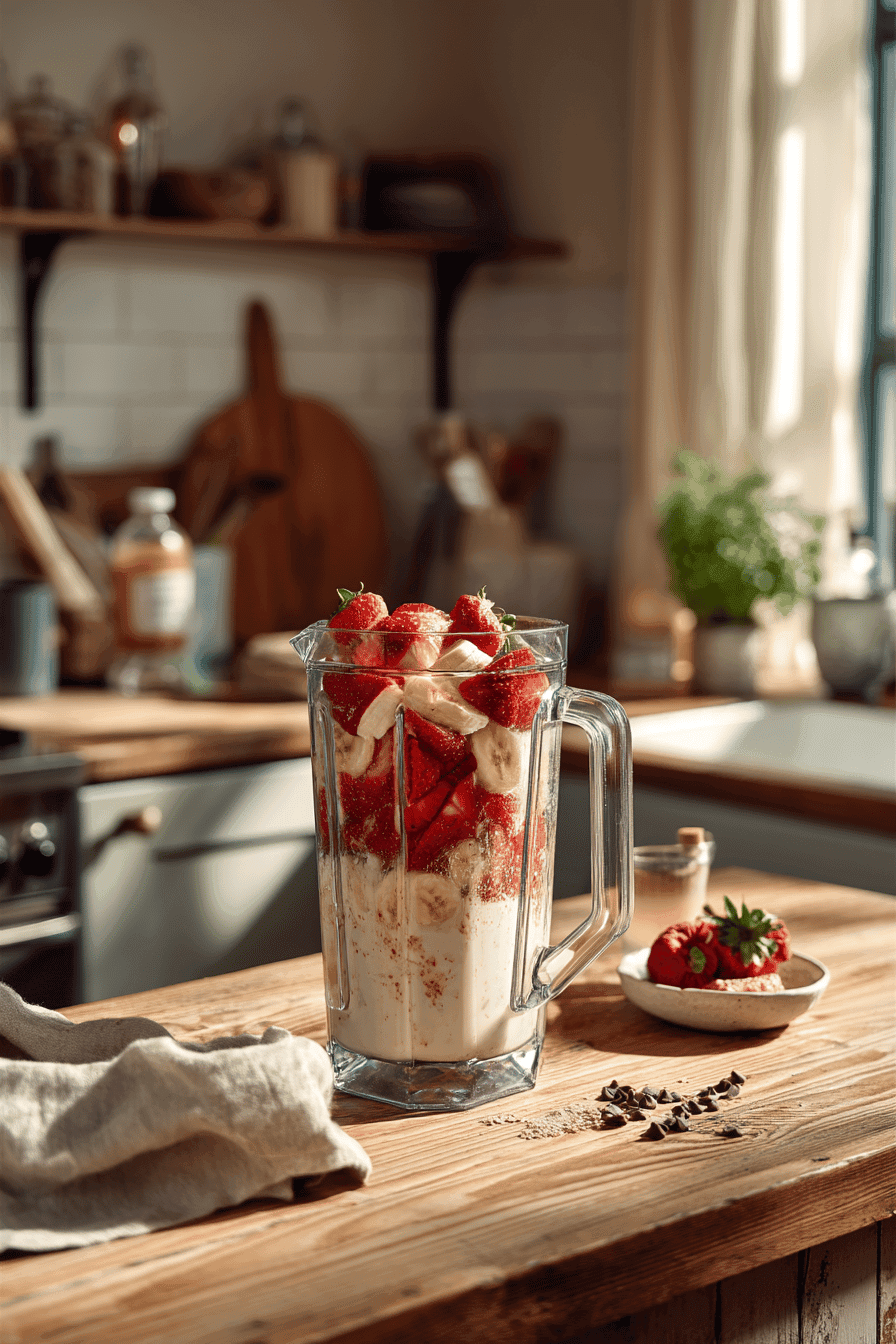 Chocolate Strawberry Smoothie