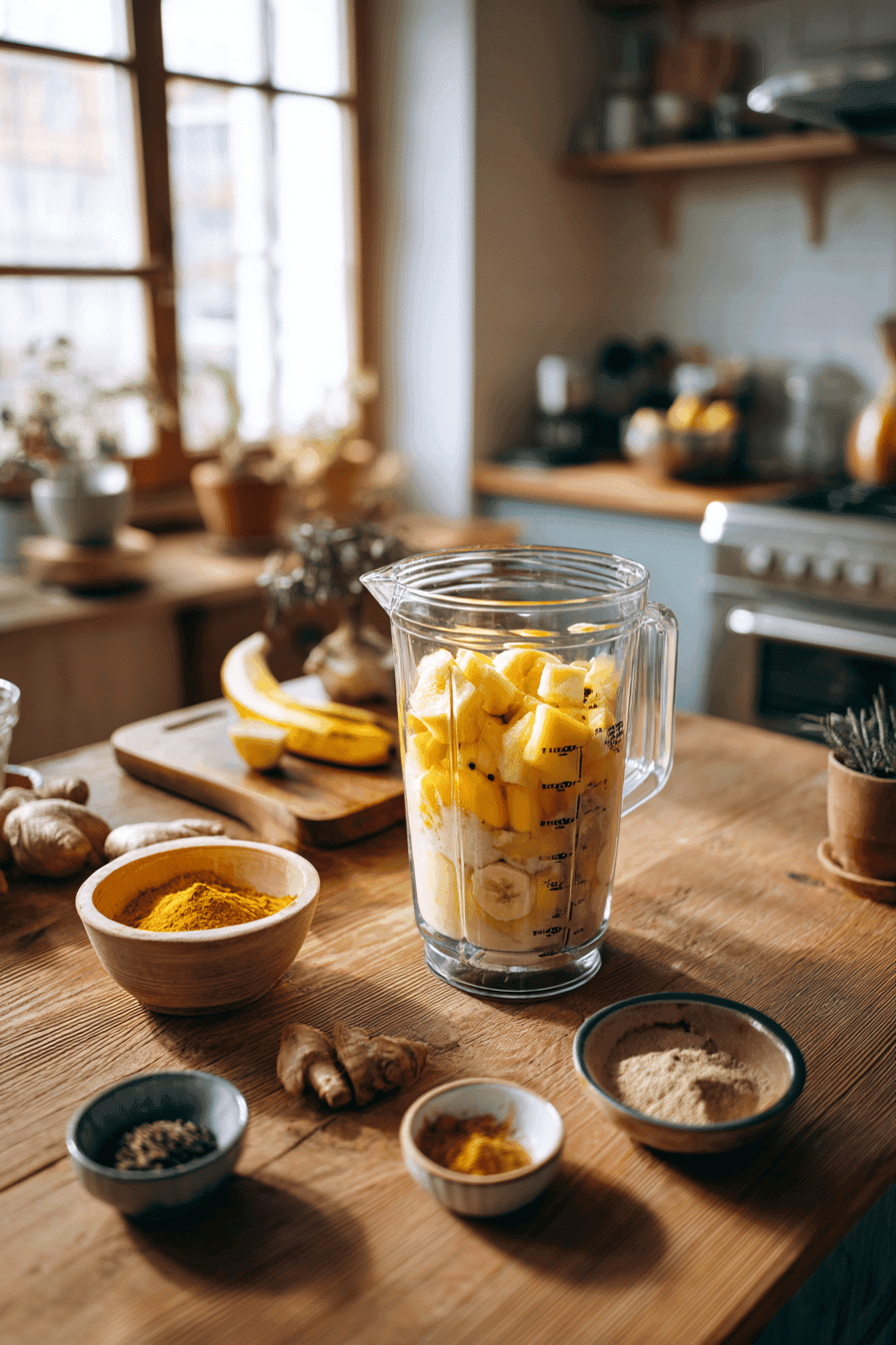 Creamy Tropical Turmeric Smoothie