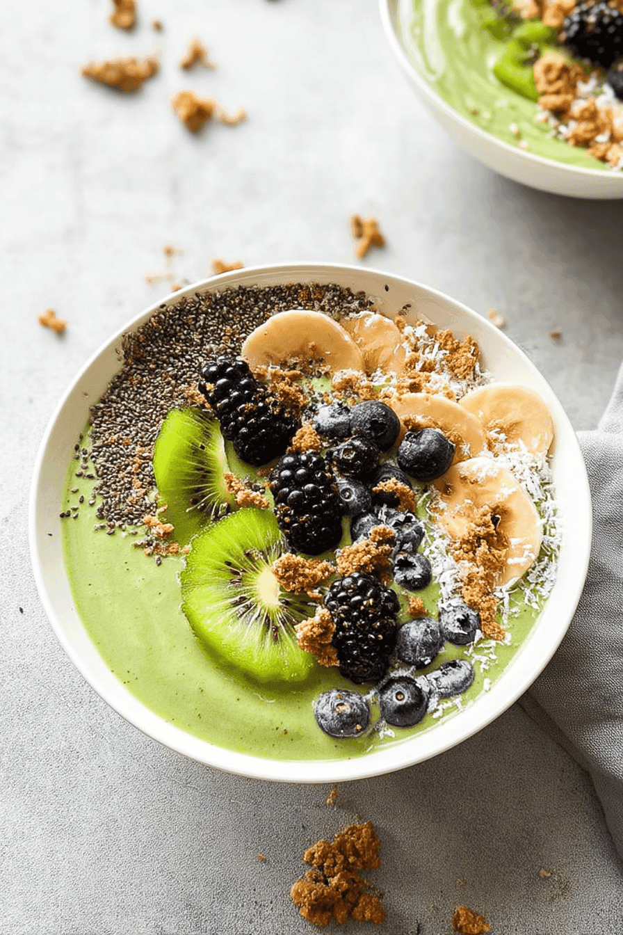 Fresh And Vibrant Green Smoothie Bowl Recipe For A Healthy Start 8 Green Smoothie Bowl