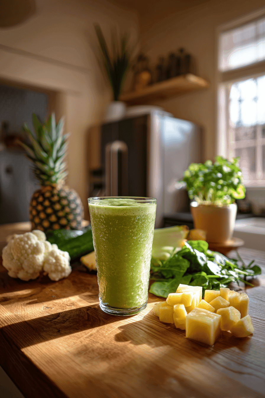 Hidden Veggie Pineapple Green Smoothie