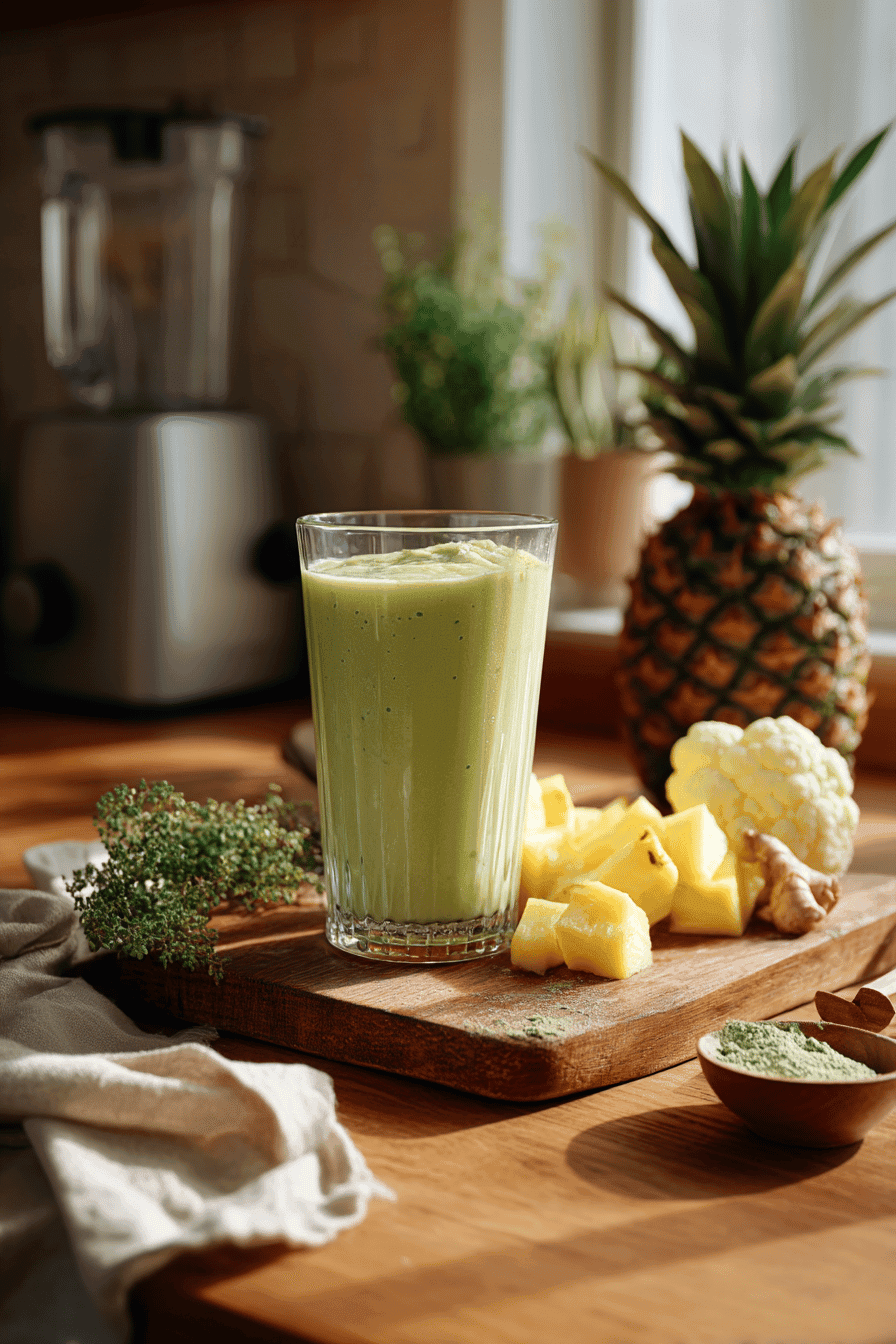 Hidden Veggie Pineapple Green Smoothie