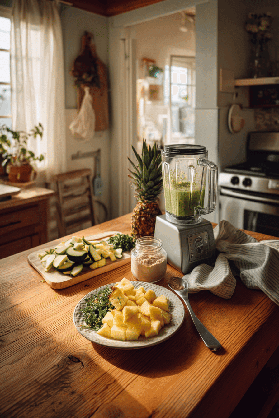 Hidden Veggie Pineapple Green Smoothie