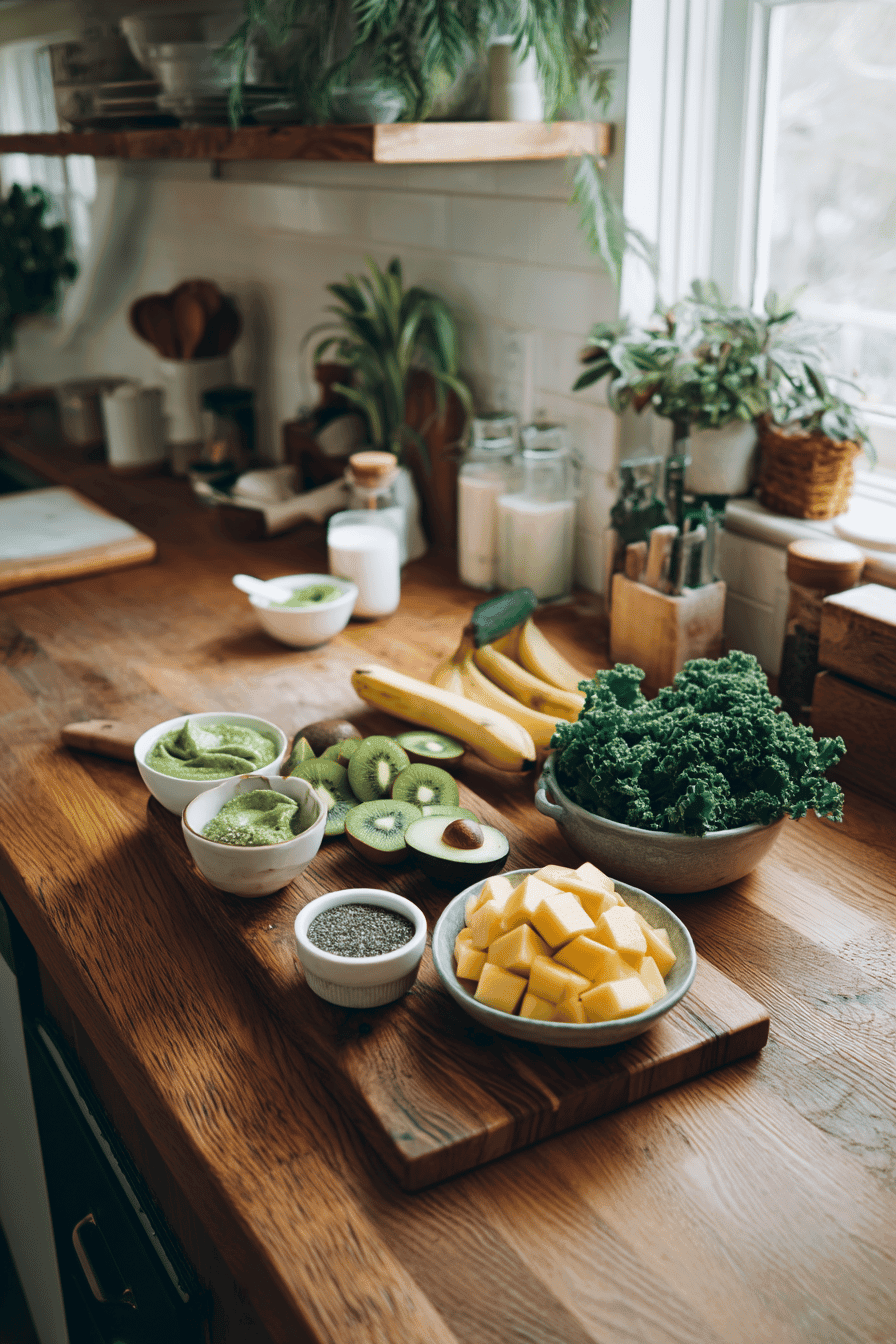 Kiwi Avocado Green Smoothie