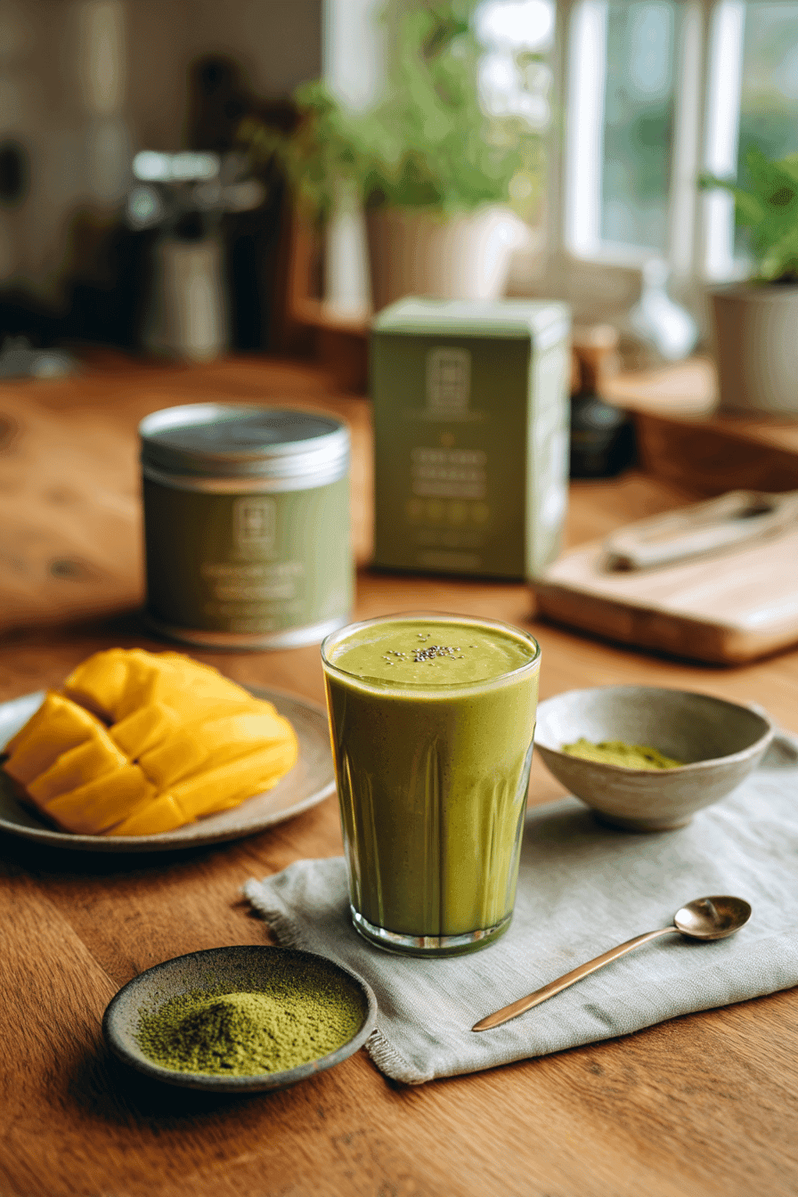 Mango Matcha Green Smoothie