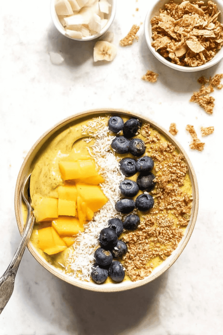 Mango Smoothie Bowl My New Morning Routine 2.Png