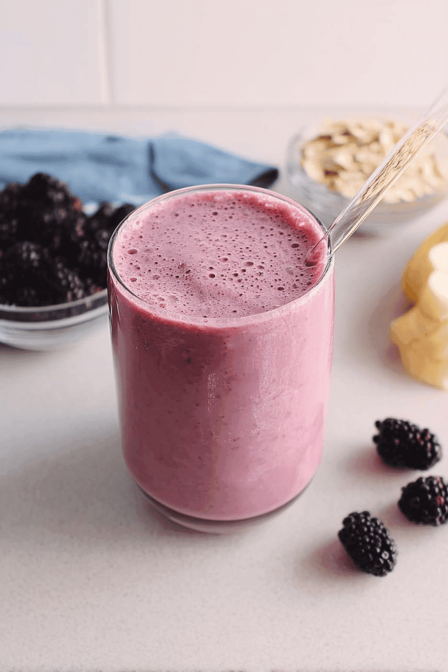 Strawberry Blackberry Banana Smoothie