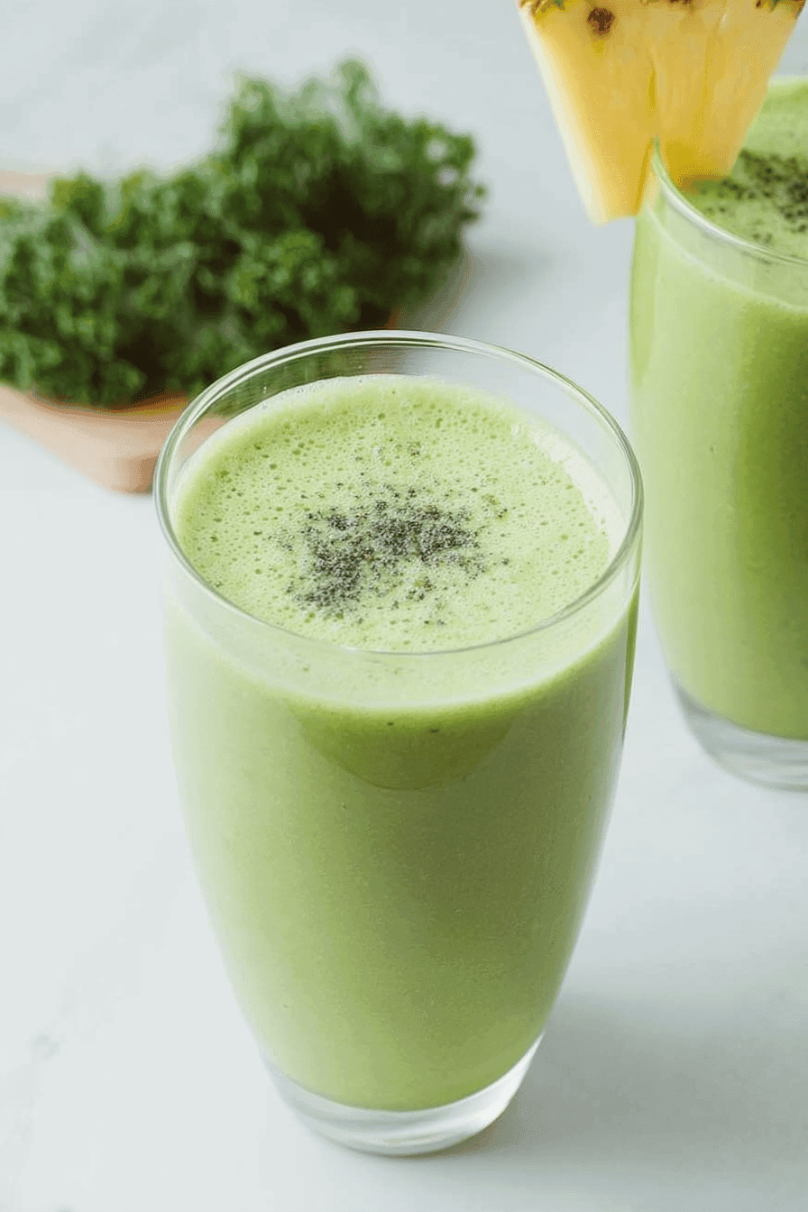 Tropical Pineapple Kale Smoothie