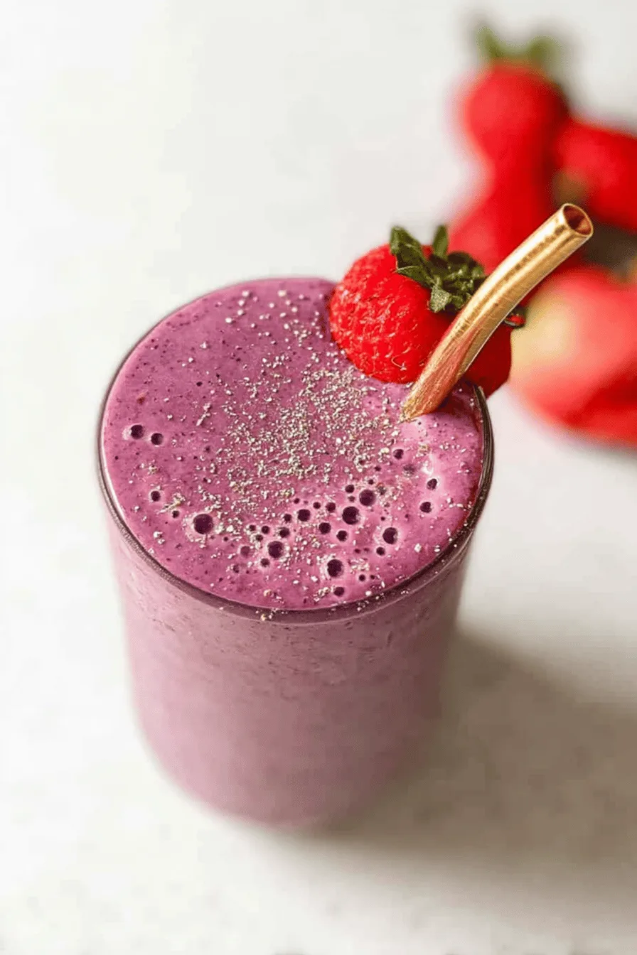 Vegan Triple Berry Protein Smoothie