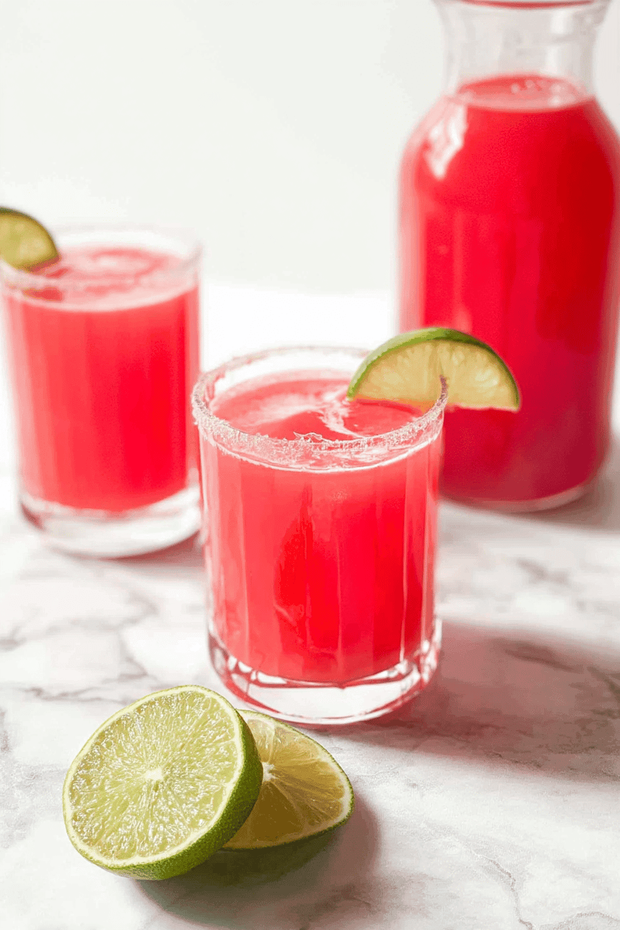 Watermelon Lime Spritzers