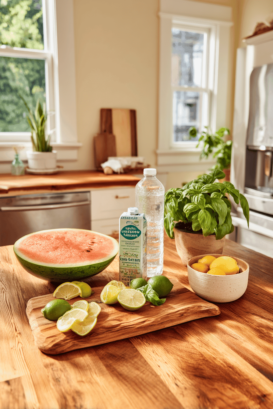 Watermelon Lime Spritzers